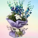 10 Rhythmic Blue Orchids bunch     