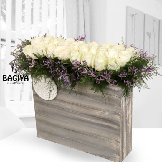 Box Bouquet Wooden