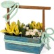 Lillies Carnations Handle Basket