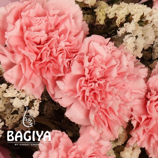 15 Baby Pink Carnations Bunch