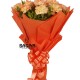 Orange Carnations Bunch