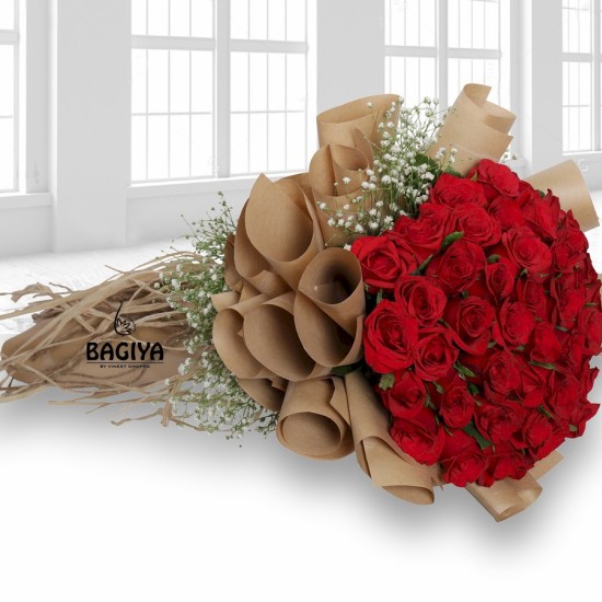 50 RED ROSES BUNCH