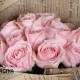 20 PINK ROSES BUNCH FLOWERS