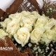 20 WHITE ROSES BUNCH ONLINE