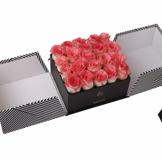 20 PINK ROSES BOX 